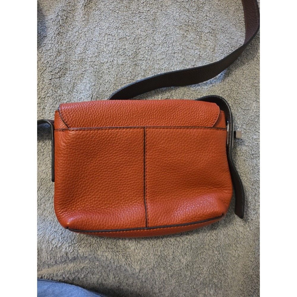 Vince Camuto Juno Leather Crossbody Bag Redwood Small Adjustable Strap Accent - Picture 7 of 9